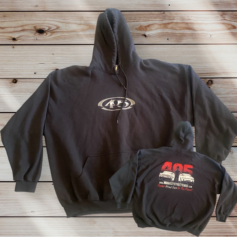 405 Black Hoodie Racing  3XL